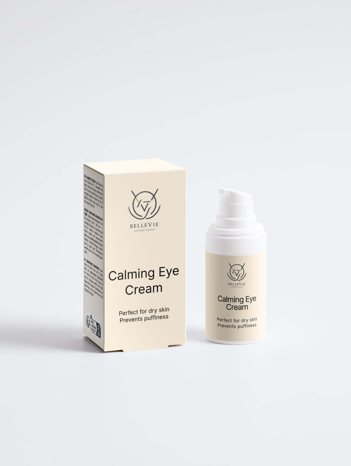 Calming Eye Cream 15ml – Hemp Extract + Hydration for Puffiness & Dark Circles